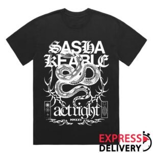 Sasha Keable Merch Store Snake Tour Tee Black
