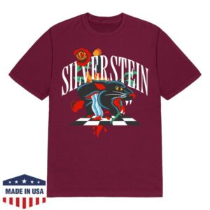 Silverstein Merch Store Panther Maroon T-Shirt