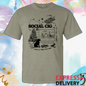 Social Cig Merch Store Patchwork Tee Sandstone