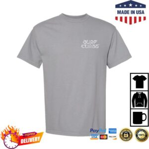 Surf Curse Merch Store Peace Sign Tee Gray White Text