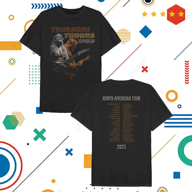 Tedeschi Trucks Band Merch Store Black Photo Tour T-Shirt 2 Tedeschi Trucks Band Merch Store Black Photo Tour T-Shirt