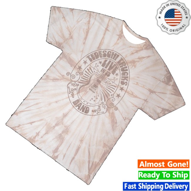 Tedeschi Trucks Band Merch Store Taupe Spider Tie Dye T-Shirt 3 Tedeschi Trucks Band Merch Store Taupe Spider Tie Dye T-Shirt