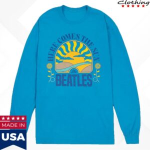 The Beatles Store Merch Here Comes The Sun Blue Longsleeve Shirt