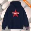 The Hang Loose Hut Merch Store The Theta Rising Star Hood Stitch Sorority Hoodie