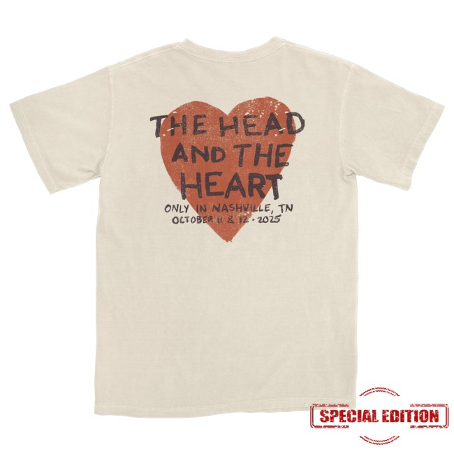 The Head And The Heart Merch Store Thath Nashville Event Tee 4 The Head And The Heart Merch Store Thath Nashville Event Tee