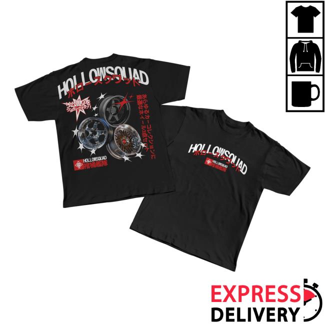 The Hollowsquad Merch Store 3 Piece Tee Black 5 The Hollowsquad Merch Store 3 Piece Tee Black