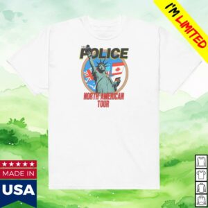 The Police Merch Store North American 1983 Lady Liberty T-Shirt