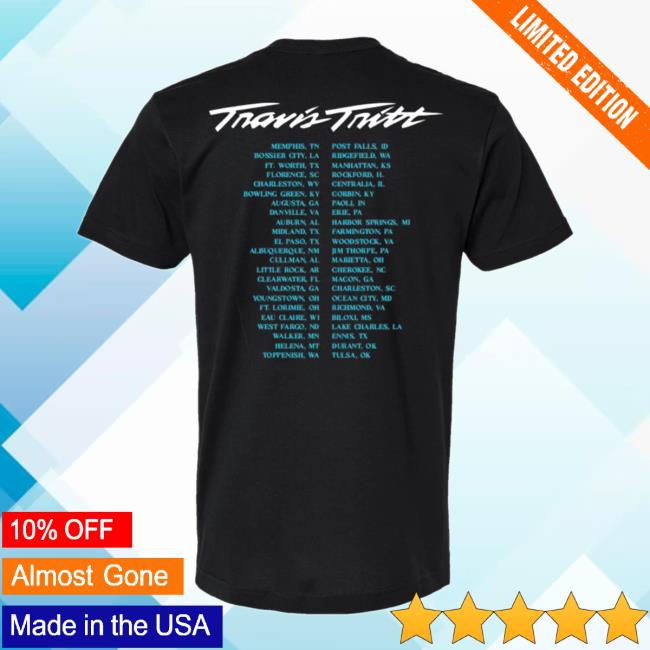 Travis Tritt Merch Store Black Photo Tour Tee