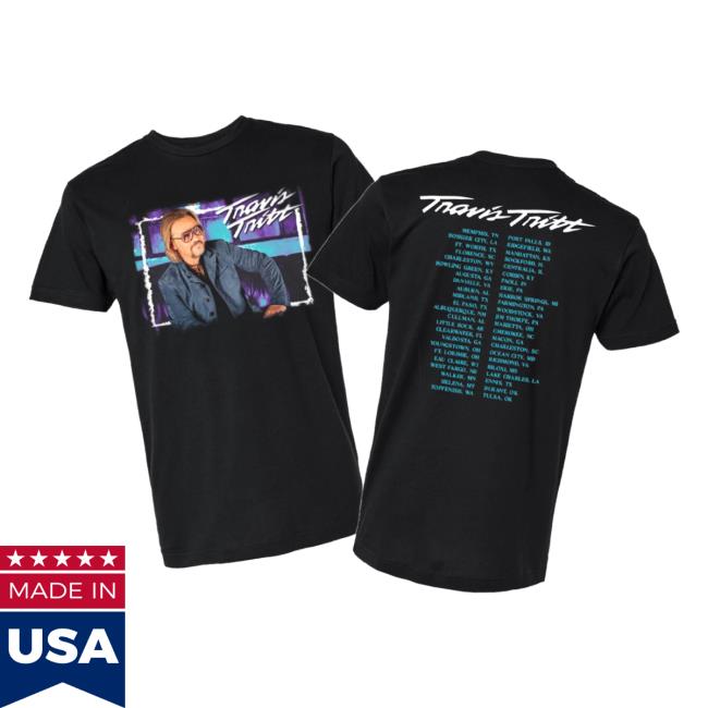 Travis Tritt Merch Store Black Photo Tour Tee