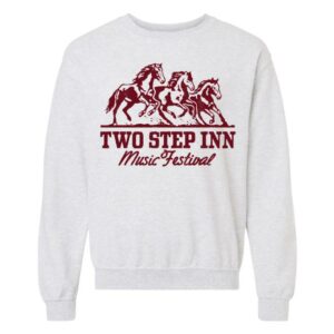 Two Step Inn Merch Store Running Horses Pullover Crewneck Sweatshirt