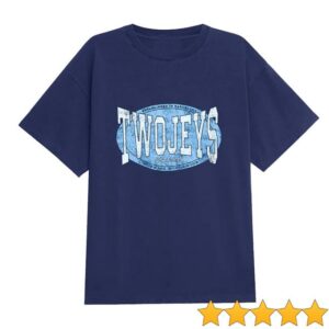 Twojeys Merch Store Worldwide Navy Tee