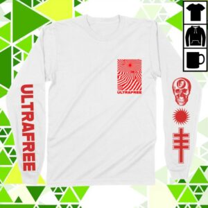 Ultrafree Merch Store Billboard Glow Long Sleeve White