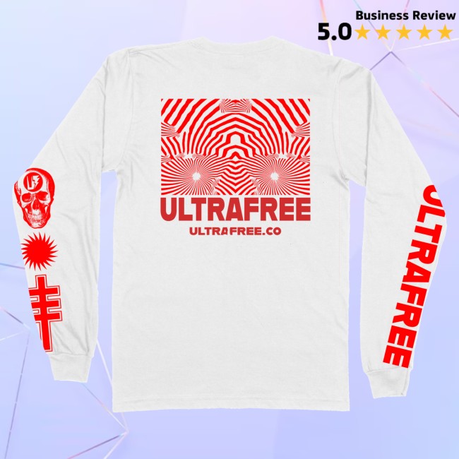 Ultrafree Merch Store Billboard Glow Long Sleeve White 7 Ultrafree Merch Store Billboard Glow Long Sleeve White