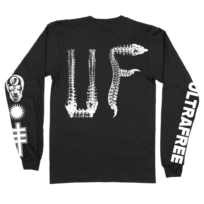 Ultrafree Merch Store Spinal Long Sleeve Black