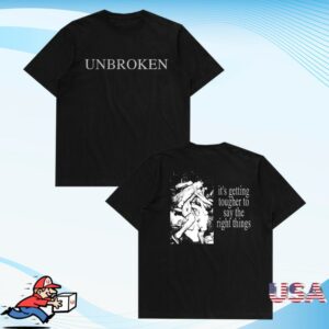 Unbroken X Page 24'S Merch Store Tougher Ts Black Tee
