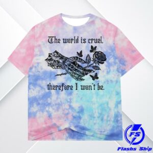 While Odin Sleeps Merch Store Cruel World Tie Dye Oversized Tee