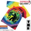 Cavitycolors Merch Store Godzilla Vs. Megalon Retro Showdown Tie-Dye T-Shirt