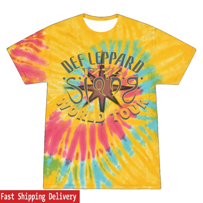 Def Leppard Store Merch Slang World Tour T-Shirt 3 Def Leppard Store Merch Slang World Tour T-Shirt