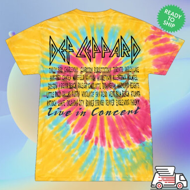 Def Leppard Store Merch Slang World Tour T-Shirt 4 Def Leppard Store Merch Slang World Tour T-Shirt
