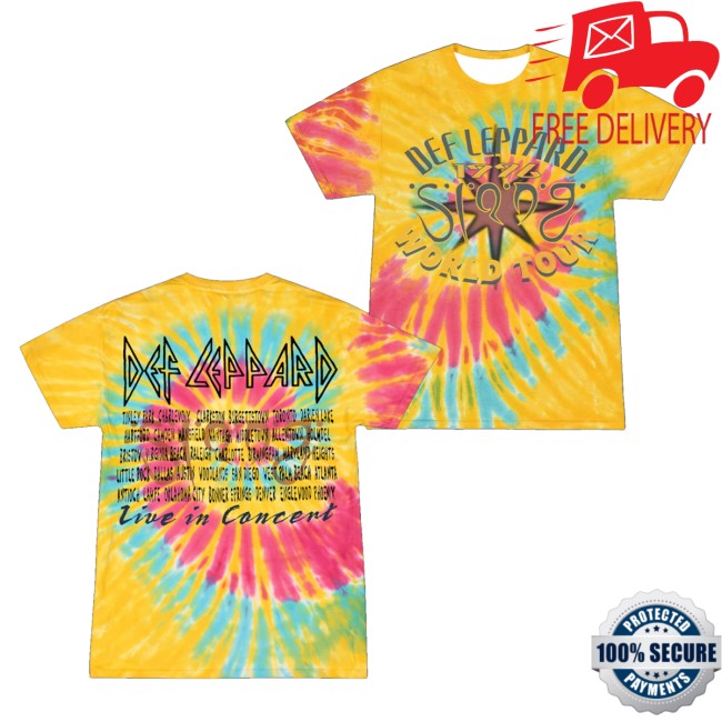 Def Leppard Store Merch Slang World Tour T-Shirt 5 Def Leppard Store Merch Slang World Tour T-Shirt
