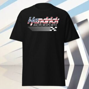 Hendrick Motorsports Merch Store Hendrick Motorsports 2026 Patriotic Logo T-Shirt Black