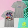 Hendrick Motorsports Merch Store Hendrick Motorsports 4-Car Patriotic Grey T-Shirt