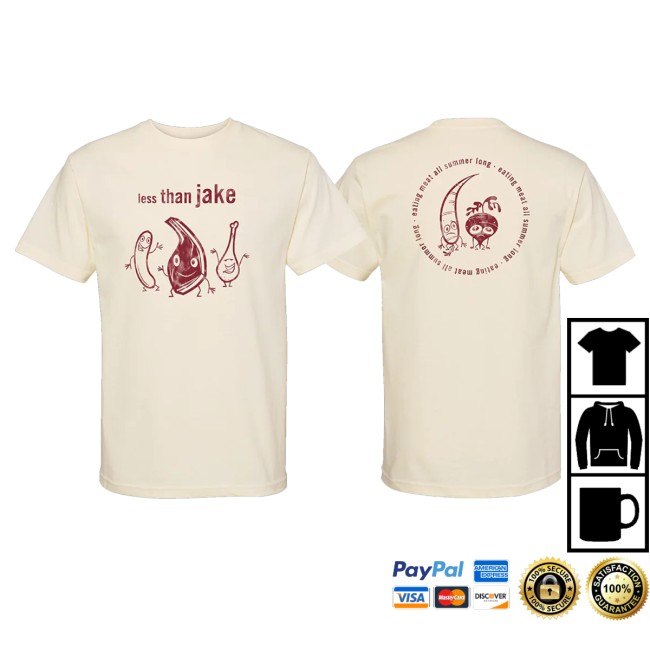 Less Than Jake Merch Store Less Than Jake Eat Meat Vintage T-Shirt 3 Less Than Jake Merch Store Less Than Jake Eat Meat Vintage T-Shirt