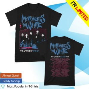 Motionless In White Store Merch Afraid Of The Dark Tour 2026 T-Shirt
