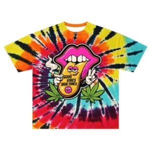 Sadstonie Merch Store Good Vibes Tie-Dye Graphic Tee