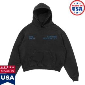 Sam Smith Merch Store To Be Free Nyc Washed Black Hoodie