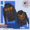 Testament Shop Merch Orange Logo Pullover Hoodie (Black Camo)