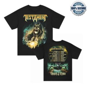 Testament Shop Merch Thrash Of The Titans Spring 2026 Tour T-Shirt (Black)