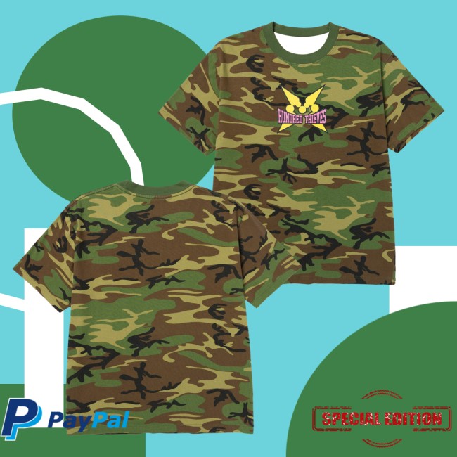 100 Thieves Merch Store 100T X Momotoys Woodland Camo T-Shirt 5 100 Thieves Merch Store 100T X Momotoys Woodland Camo T-Shirt