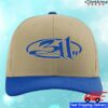 311 Merch Store Logo Trucker Hat Khaki Blue