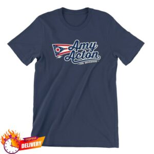 Acton For Governor Merch Store Amy Acton Script (Unisex Navy Tee)