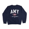 Acton For Governor Merch Store Amy For Governor Collegiate (Navy Crewneck Sweater)