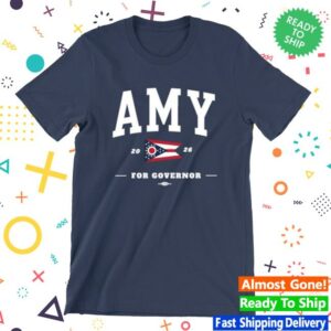 Acton For Governor Merch Store Amy For Governor Collegiate (Unisex Navy Tee)