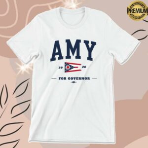 Acton For Governor Merch Store Amy For Governor Collegiate (Unisex White Tee)