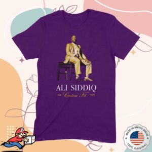 Ali Siddiq Merch Store Sitting Chair Purple Gold
