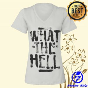 Avril Lavigne Merch Store What The Hell V-Neck Tee