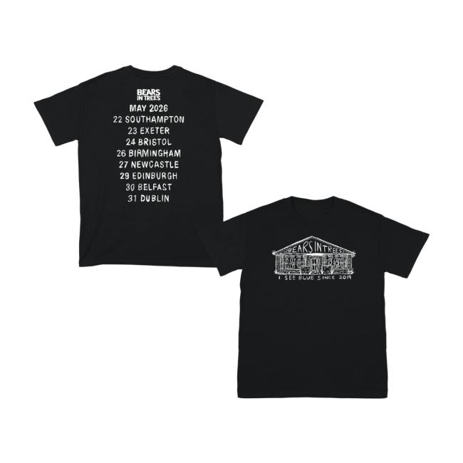 Bears In Trees Store Merch Bears In Trees Uk Ie 2026 Tour T-Shirt (Black)