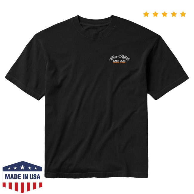 Born X Raised Merch Store Born X Raised + 76 Sunday Cruise Tee Black 3 Born X Raised Merch Store Born X Raised + 76 Sunday Cruise Tee Black