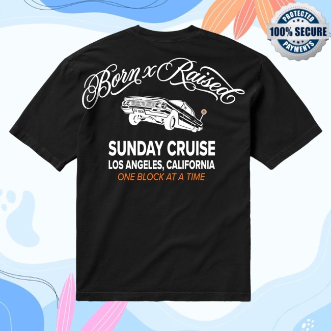 Born X Raised Merch Store Born X Raised + 76 Sunday Cruise Tee Black 4 Born X Raised Merch Store Born X Raised + 76 Sunday Cruise Tee Black