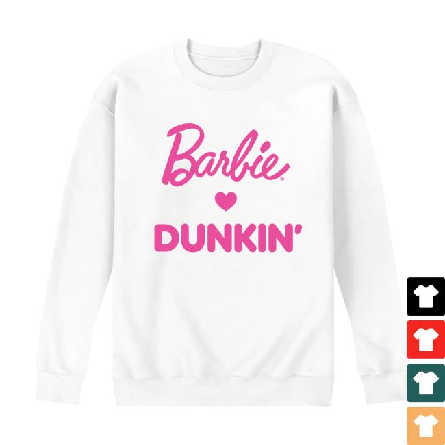Dunkin Runs On Store Merch Dunkin' X Barbie Crewneck 2 Dunkin Runs On Store Merch Dunkin' X Barbie Crewneck