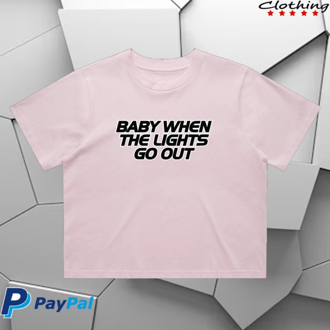Five Store Merch Baby When The Lights Go Out Crop Tee