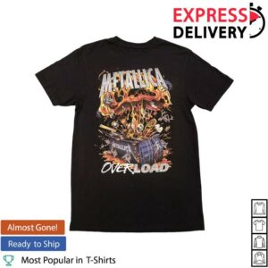 Metallica Store Merch Overload Poster Art T-Shirt