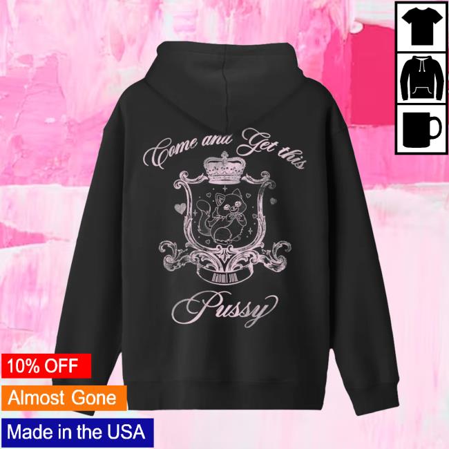 Naomi Jon Merch Store Kitty Hoodie Black