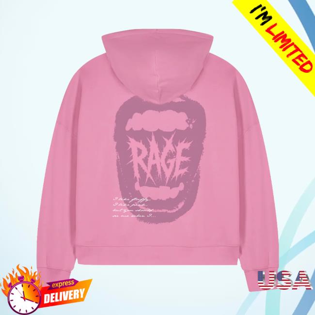 Naomi Jon Merch Store Rage Zip Hoodie Pink