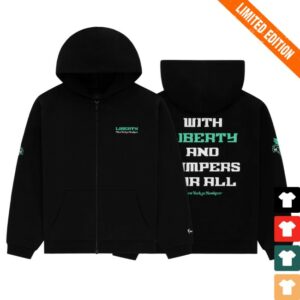 New York Or Nowhere Merch Store Liberty U Cropped Zip Hoodie