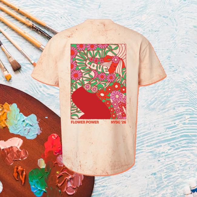 Nybg Shop Merch Nybg Flower Power Love Adult T-Shirt